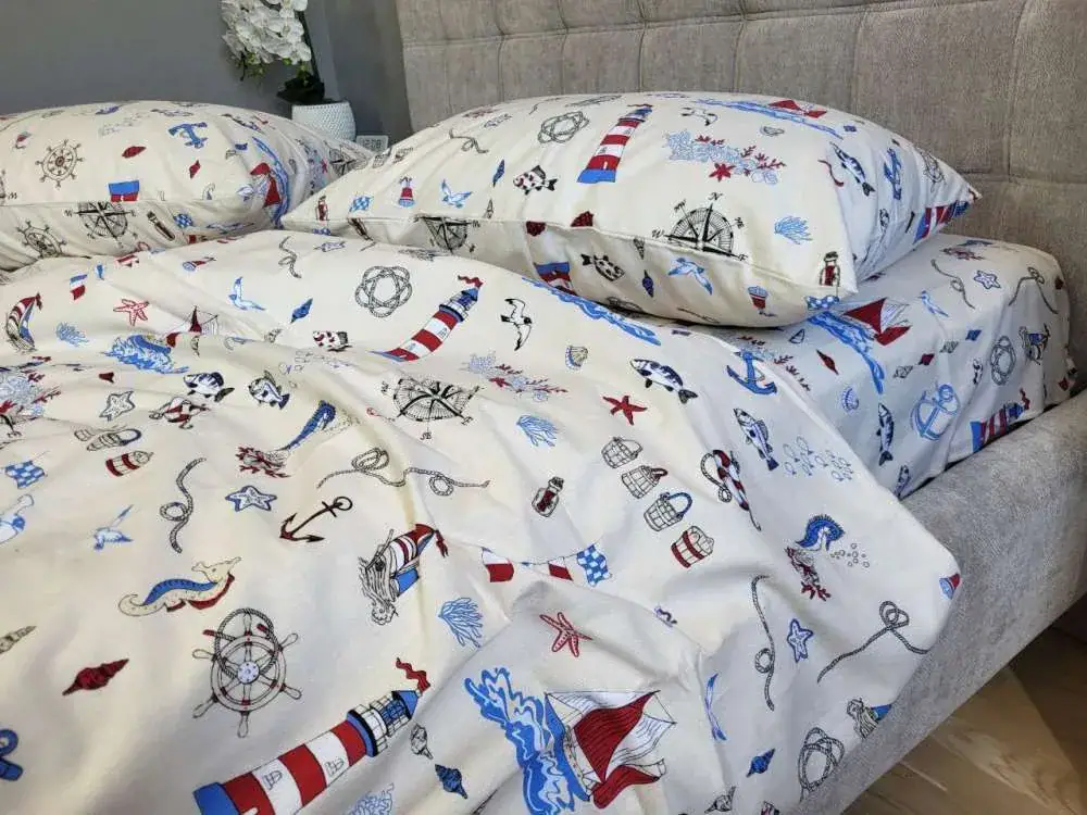 Дитяча постільна білизна з фланелі Мореплавець, Turkish flannel (2)