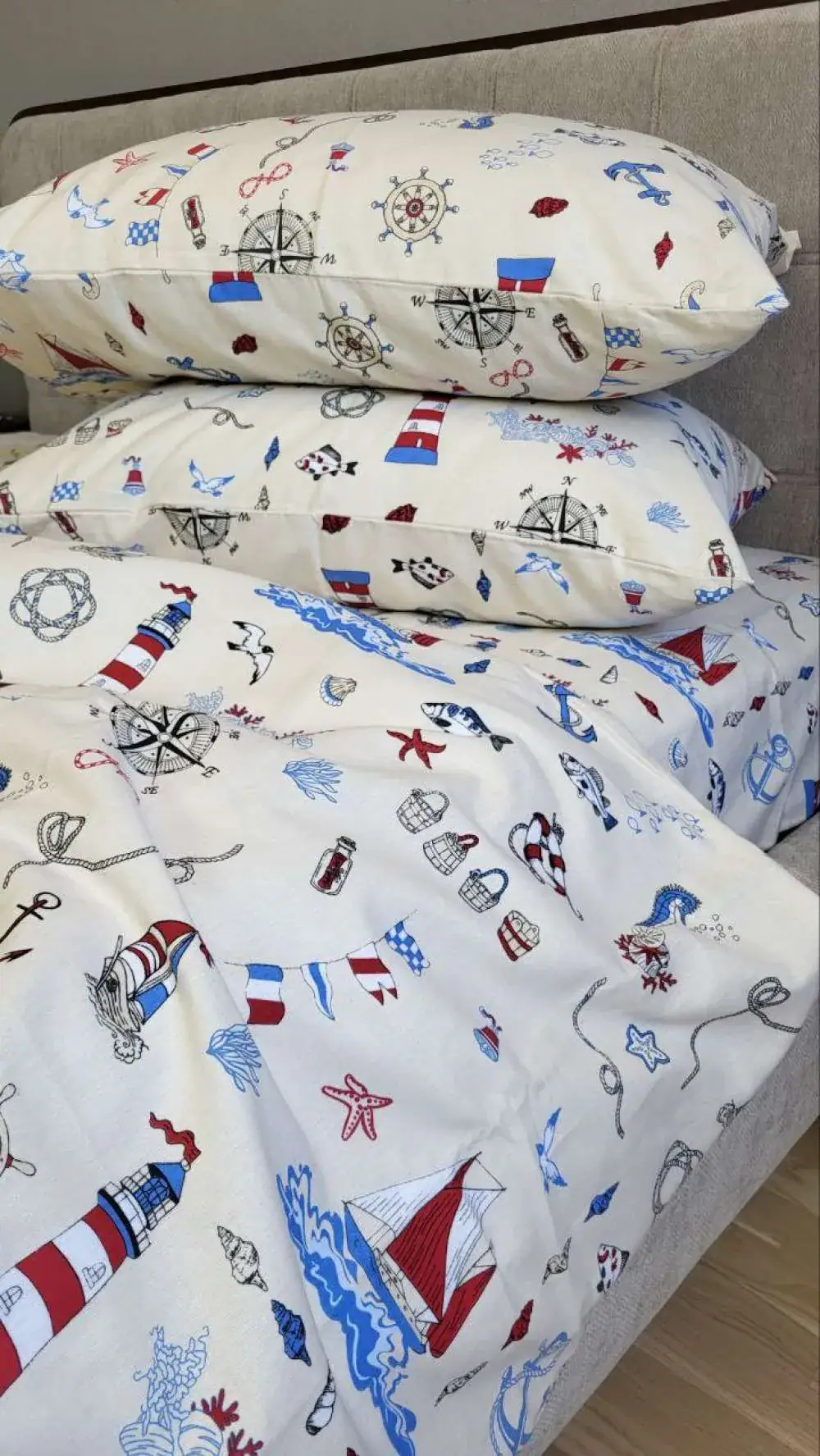 Дитяча постільна білизна з фланелі Мореплавець, Turkish flannel (3)