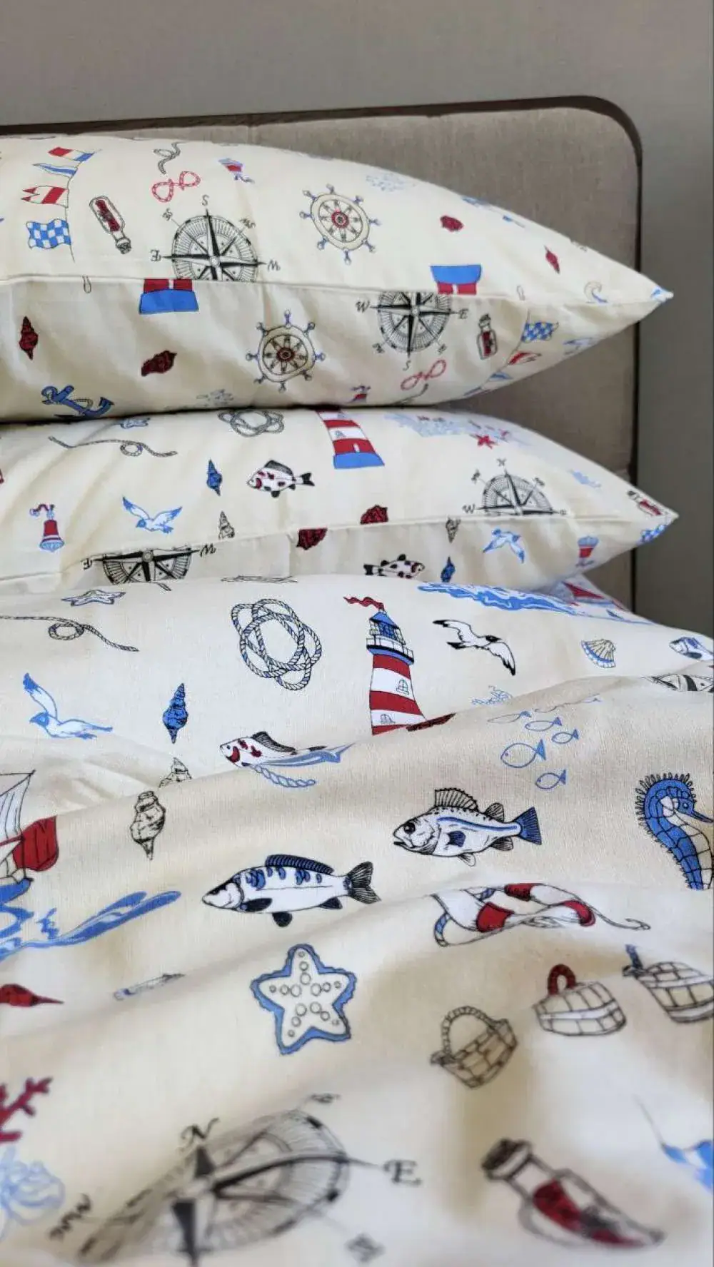 Дитяча постільна білизна з фланелі Мореплавець, Turkish flannel (4)
