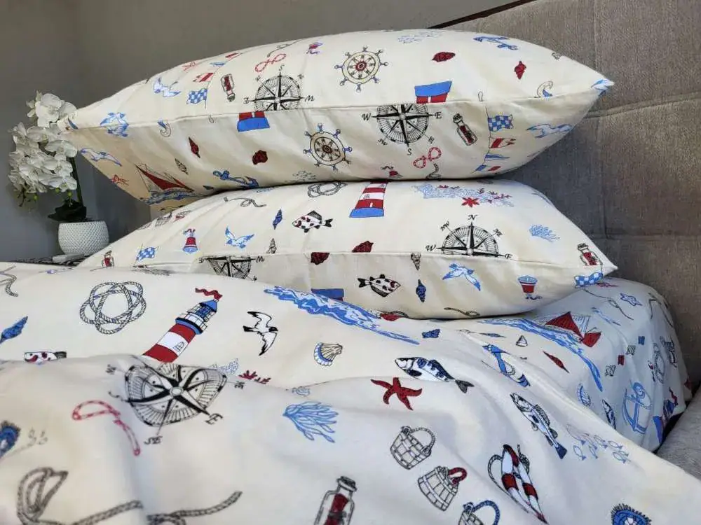 Дитяча постільна білизна з фланелі Мореплавець, Turkish flannel (6)