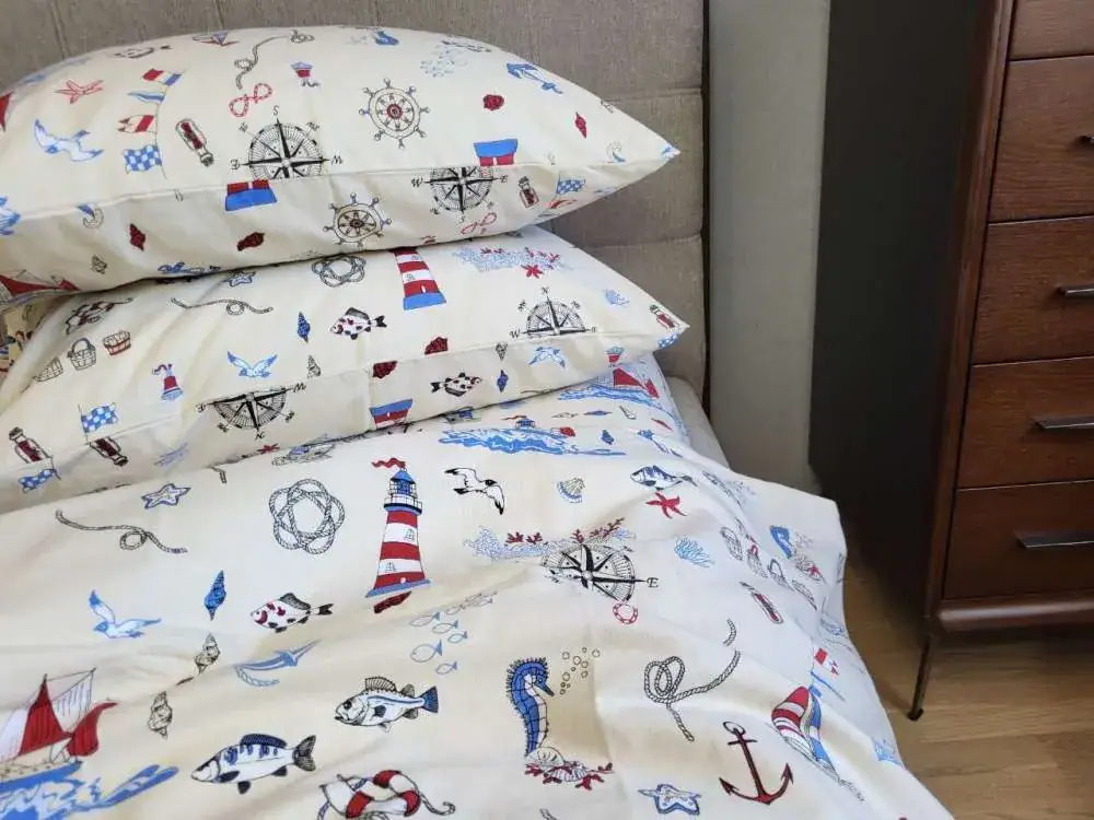 Дитяча постільна білизна з фланелі Мореплавець, Turkish flannel (7)
