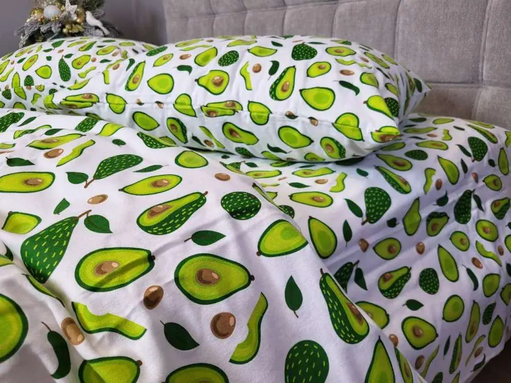 Комплект постільної білизни з фланелі Авокадо, Turkish flannel (2)
