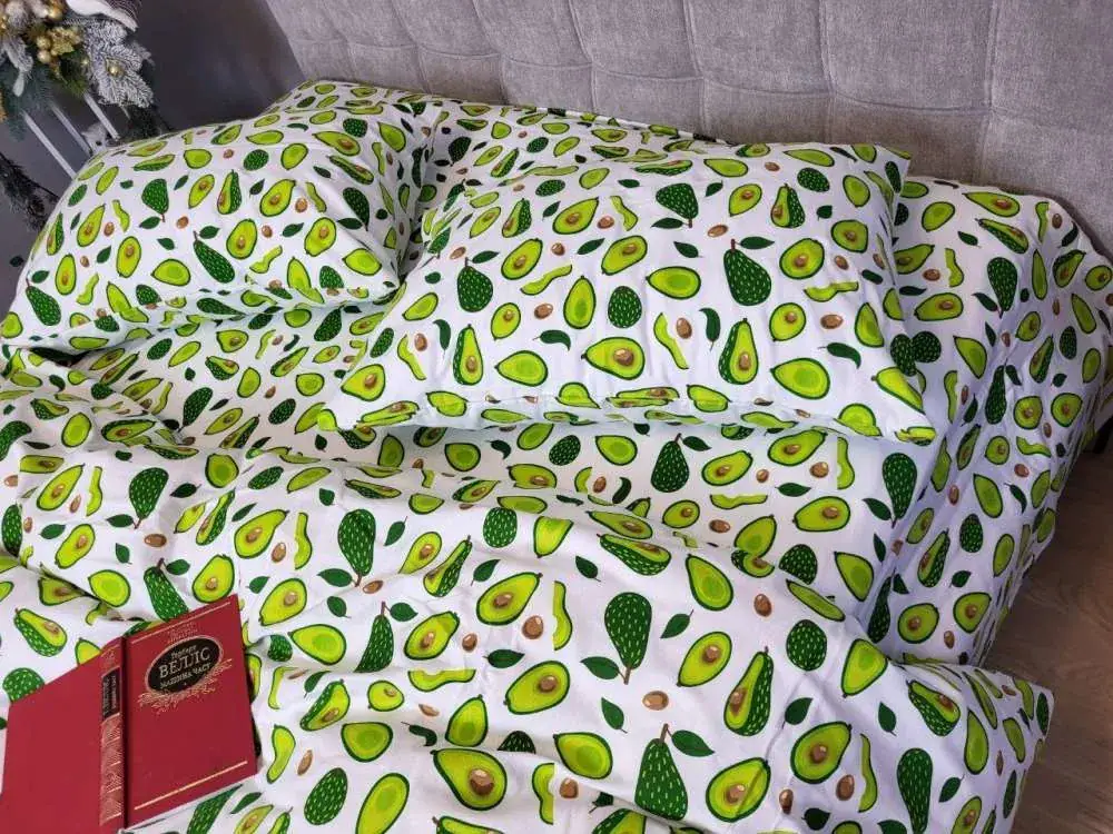 Комплект постільної білизни з фланелі Авокадо, Turkish flannel (5)