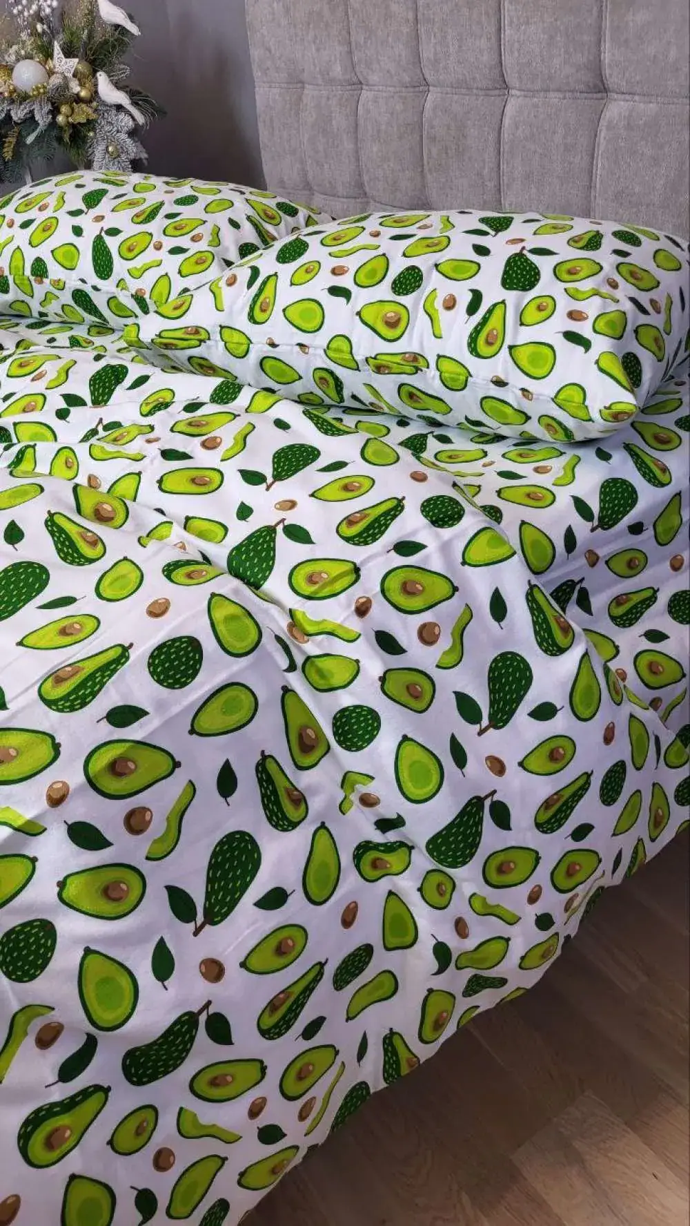 Комплект постільної білизни з фланелі Авокадо, Turkish flannel (6)