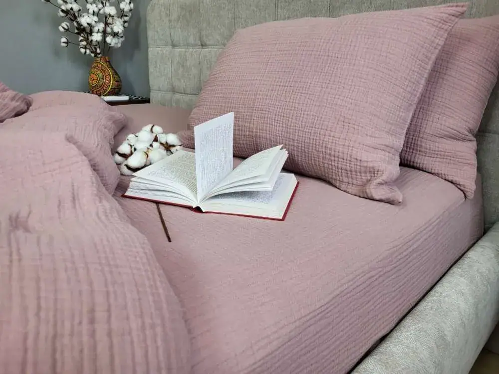 Літнє покривало ORCHID ROSE, MUSLIN (3)