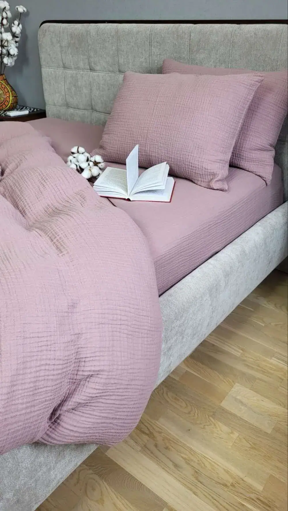 Літнє покривало ORCHID ROSE, MUSLIN (6)