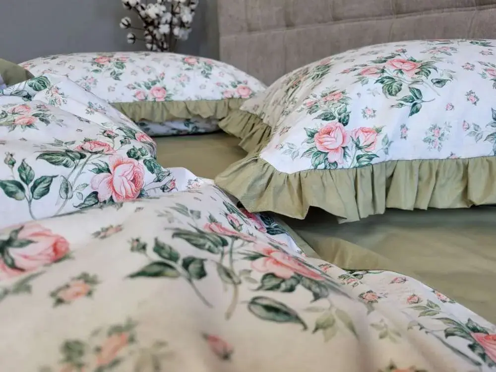 Елітна постільна білизна Каприз, cotton з рюшею (2)