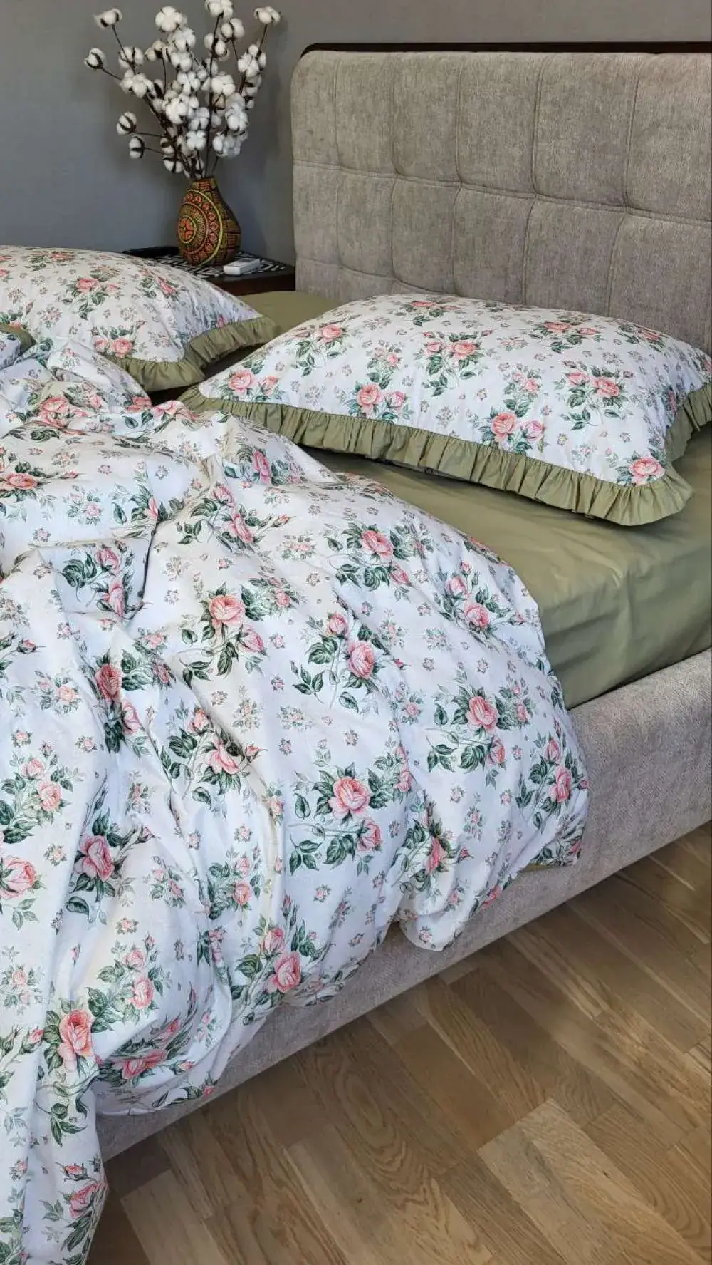 Елітна постільна білизна Каприз, cotton з рюшею (6)