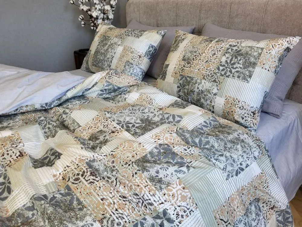 Комплект елітної постільної білизни Квадро, cotton (4)