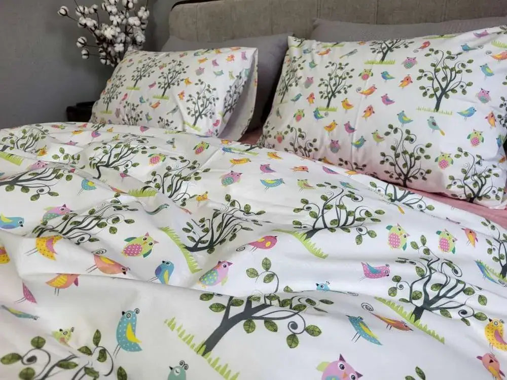 Детское постельное белье Птенчики, cotton Цельн. (3)