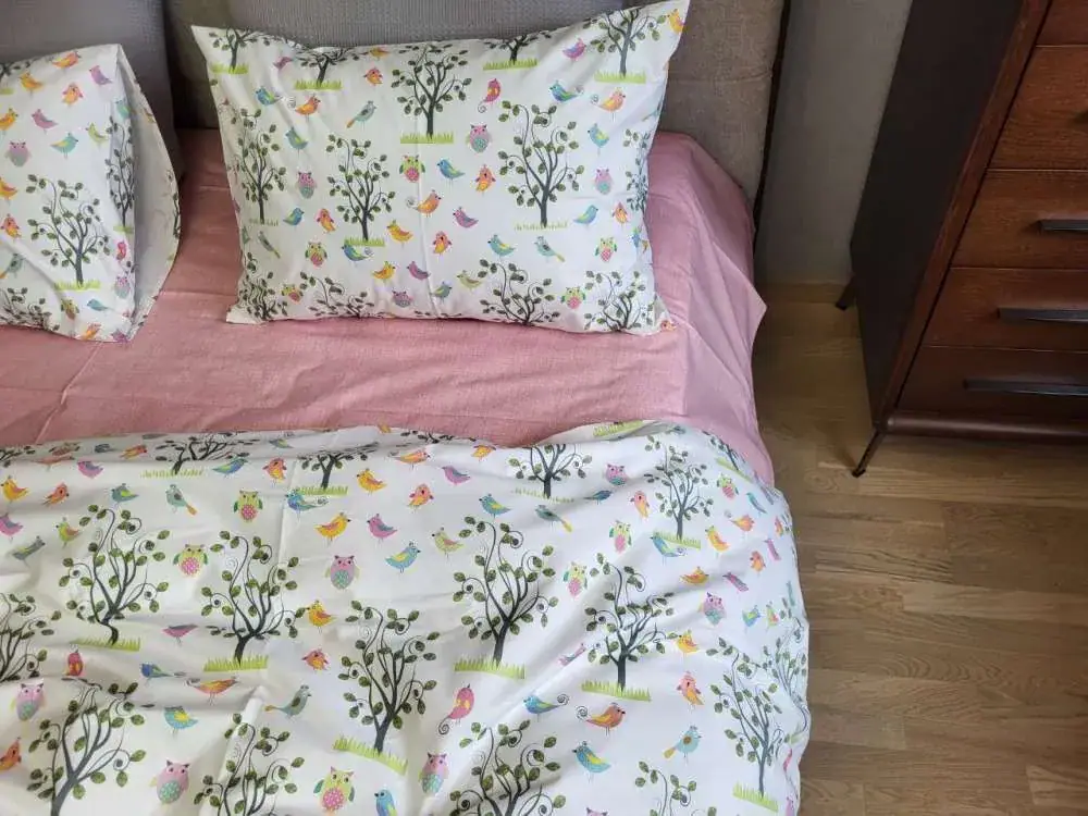 Детское постельное белье Птенчики, cotton Цельн. (5)