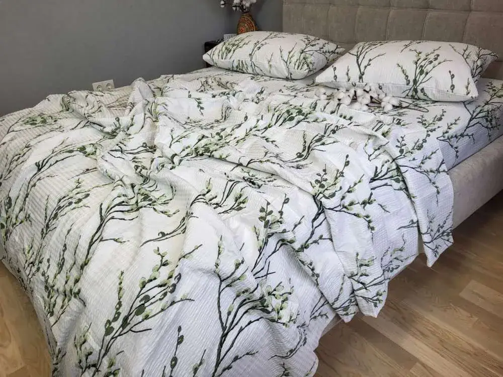 Комплект елітної постільної білизни Котики, GOFRE (4)