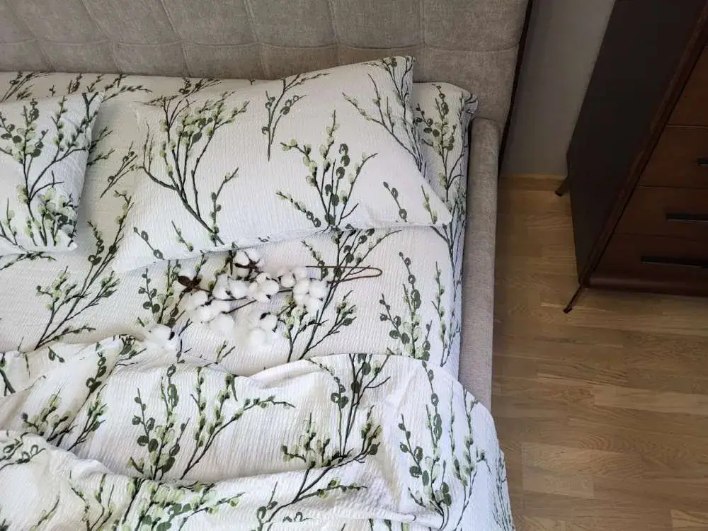 Комплект елітної постільної білизни Котики, GOFRE (5)