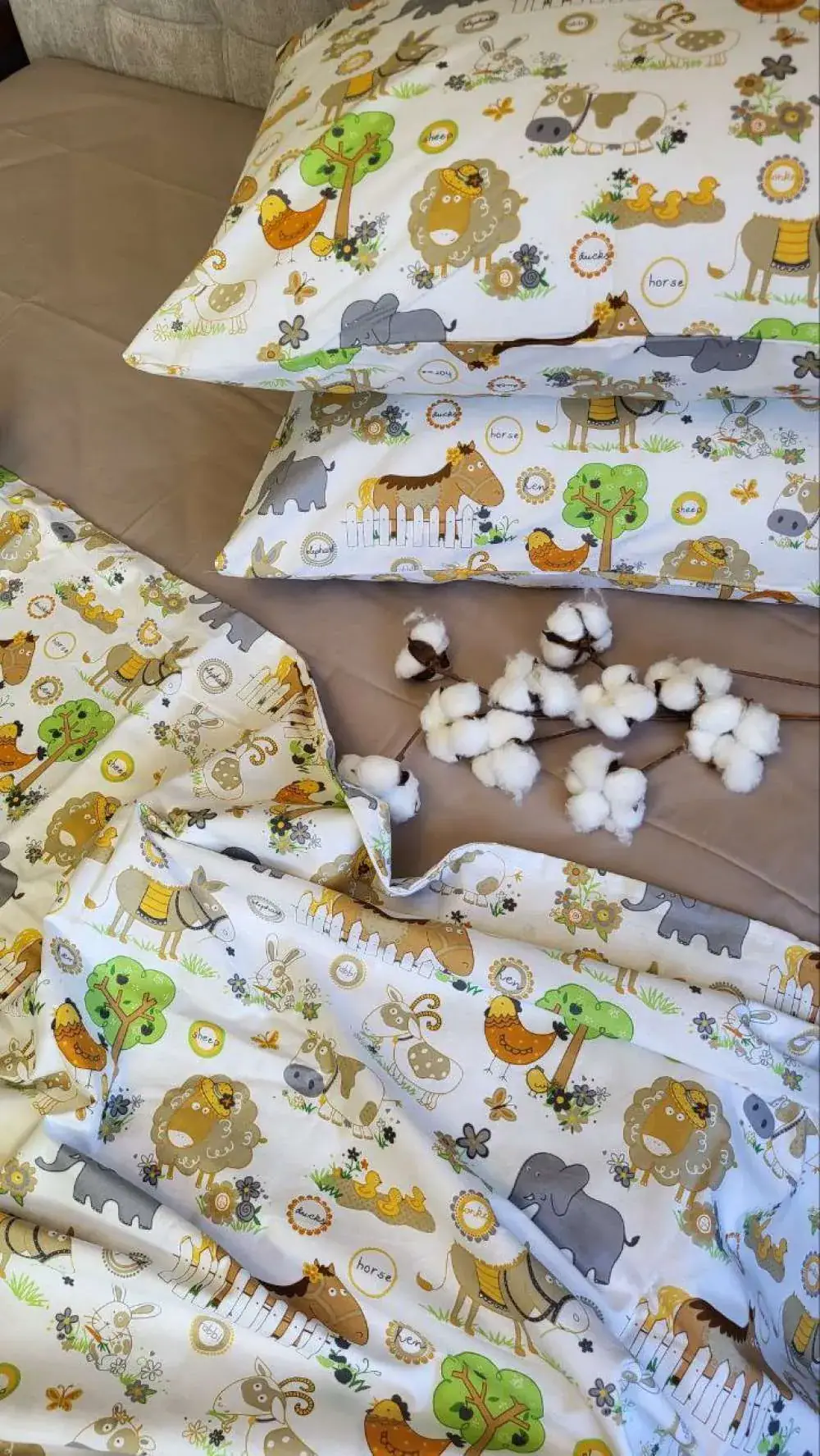 Детское постельное белье Веселая ферма, cotton (2)