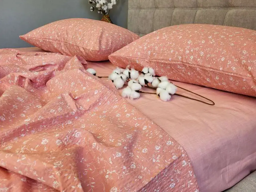 Комплект постельного белья Марсель персик, GOFRE DUO LOFT (6)
