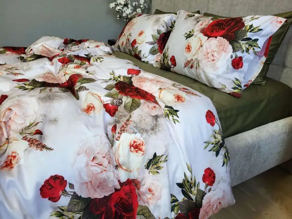 Элитное постельное белье Сатин PREMIUM ROSE (2)