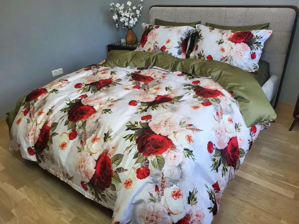 Элитное постельное белье Сатин PREMIUM ROSE (3)