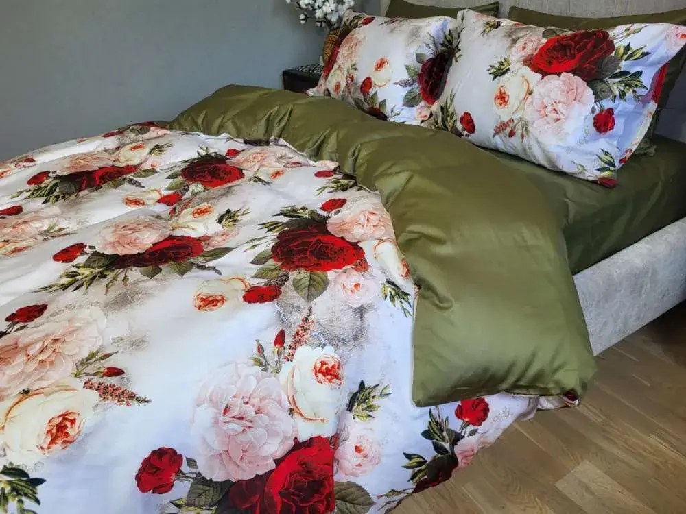 Элитное постельное белье Сатин PREMIUM ROSE (5)
