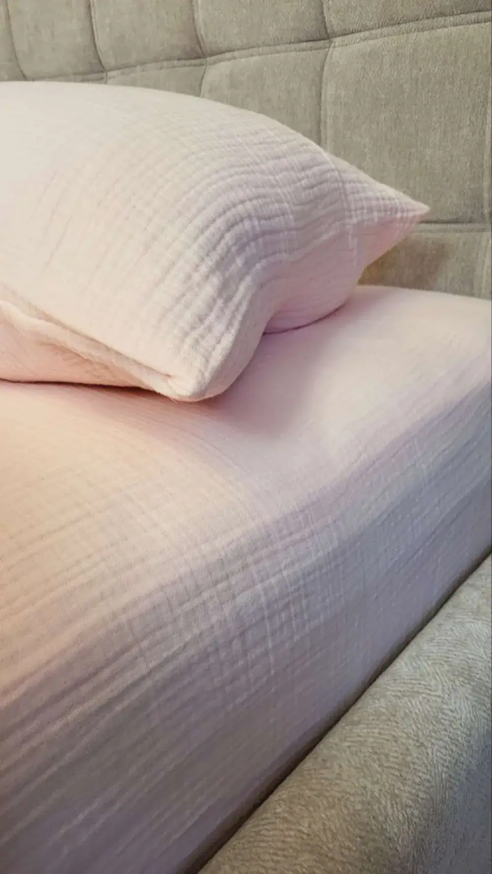 Элитное постельное белье PINK PEACH из муслина (3)