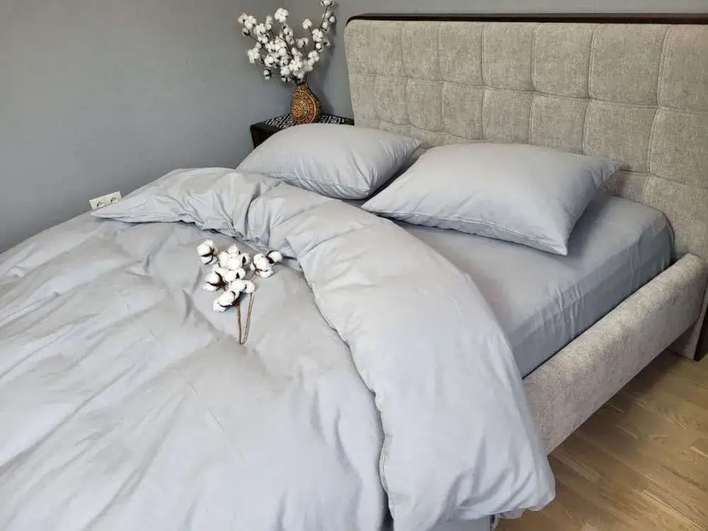 Комплект постельного белья из фланели Серый S147 Turkish flannel (6)