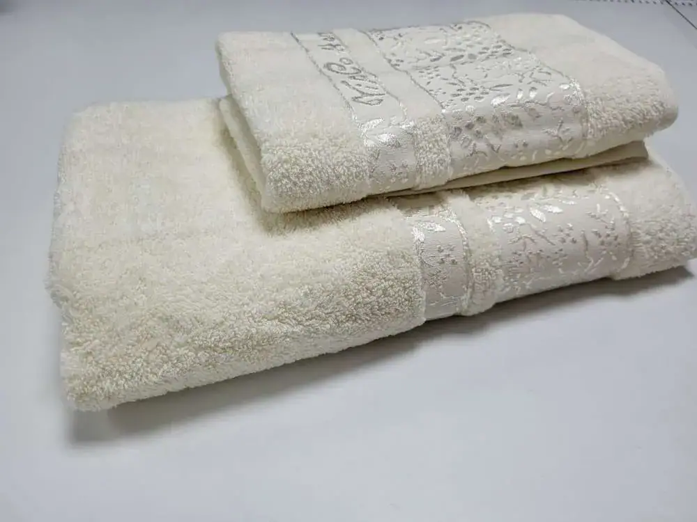 Махрові рушники VIP COTTON ROWAN у кольорі шампань (2)