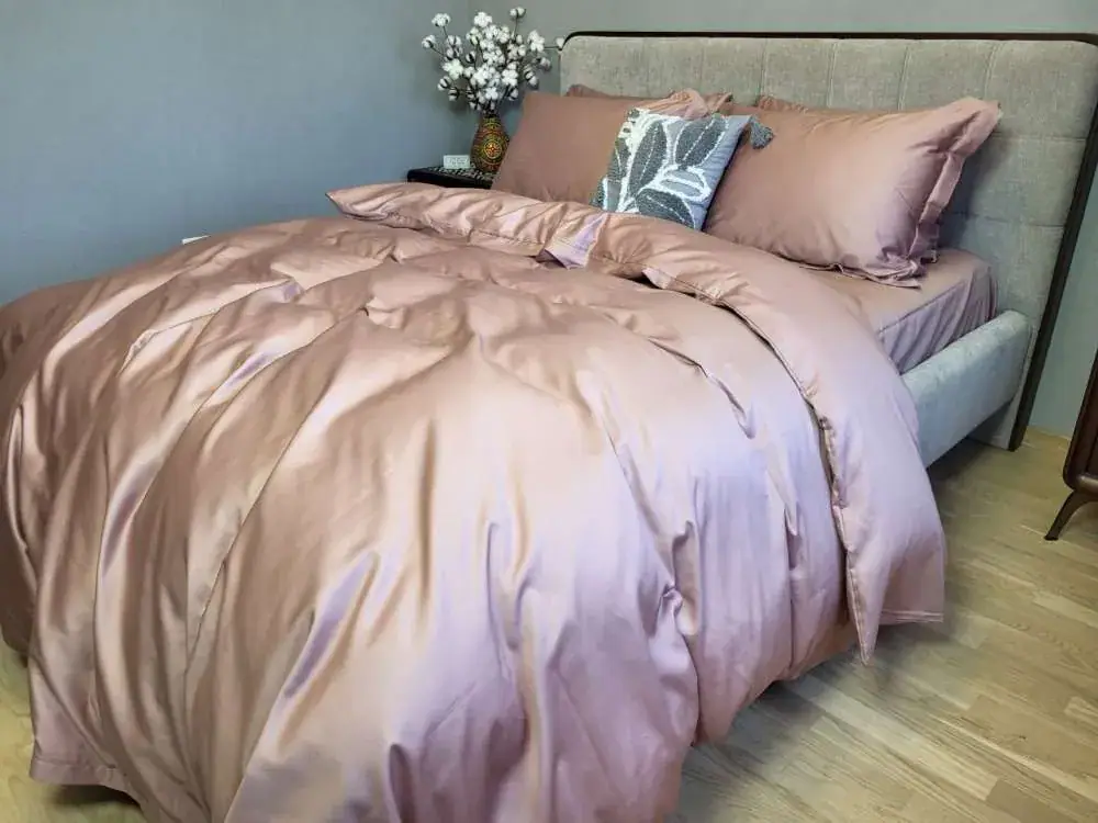Елітна постільна білизна з сатину однотонного MAUVE NEW, №350N (3)