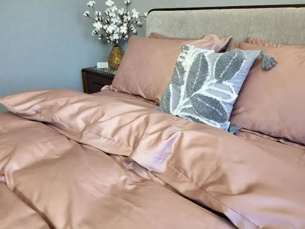 Елітна постільна білизна з сатину однотонного MAUVE NEW, №350N (6)
