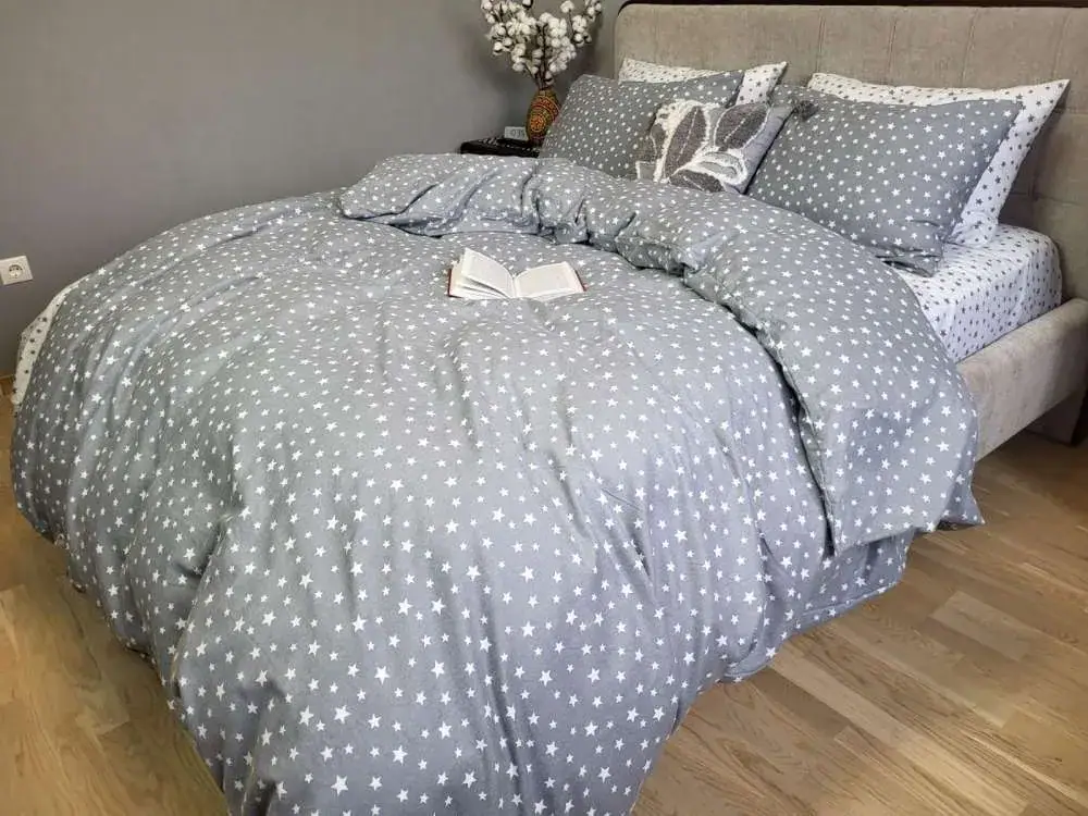 Комплект постільної білизни Зіронька сірий, Turkish flannel (2)