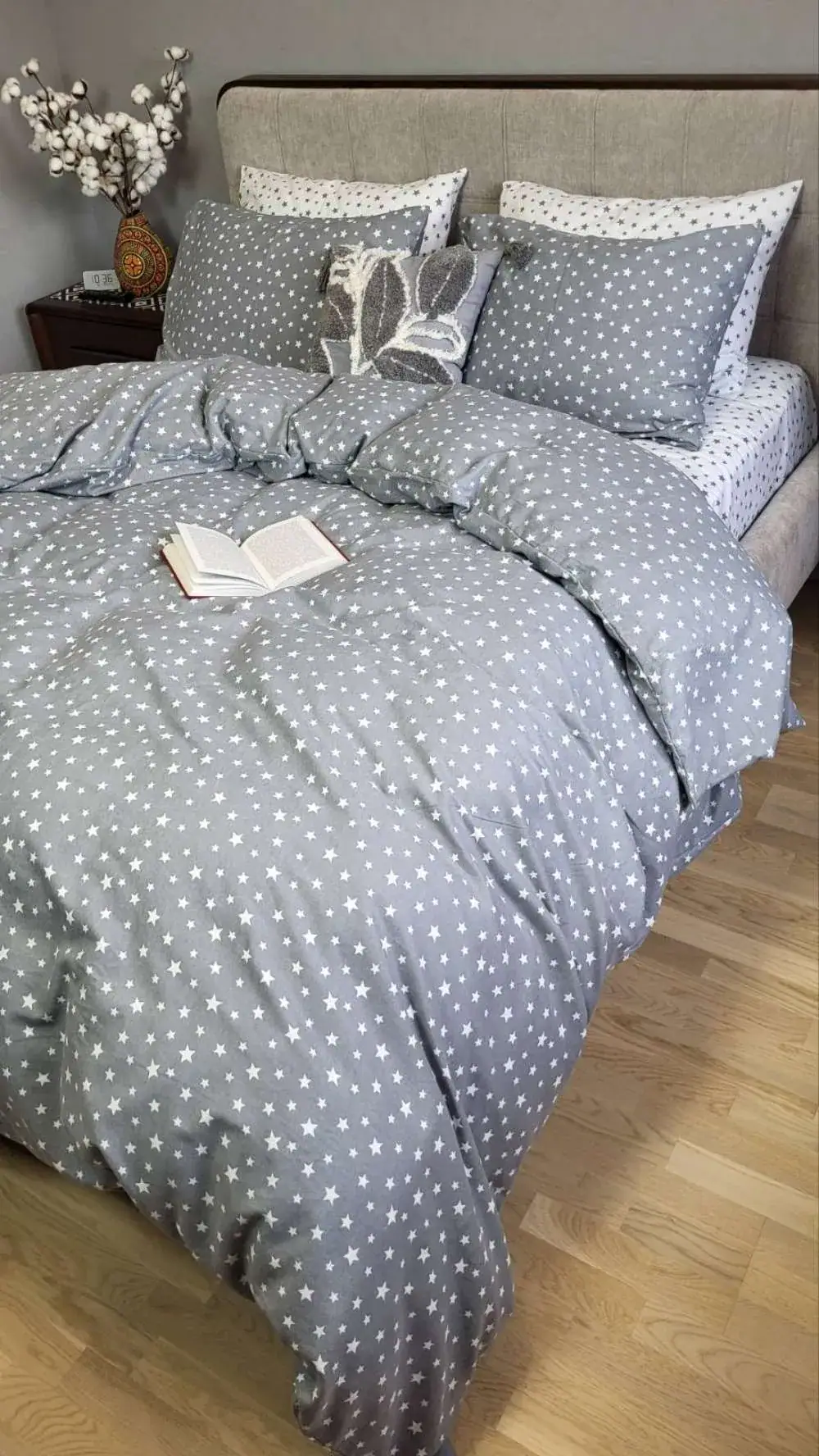 Комплект постільної білизни Зіронька сірий, Turkish flannel (4)