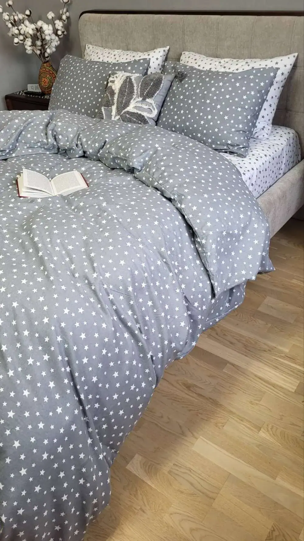 Комплект постільної білизни Зіронька сірий, Turkish flannel (5)