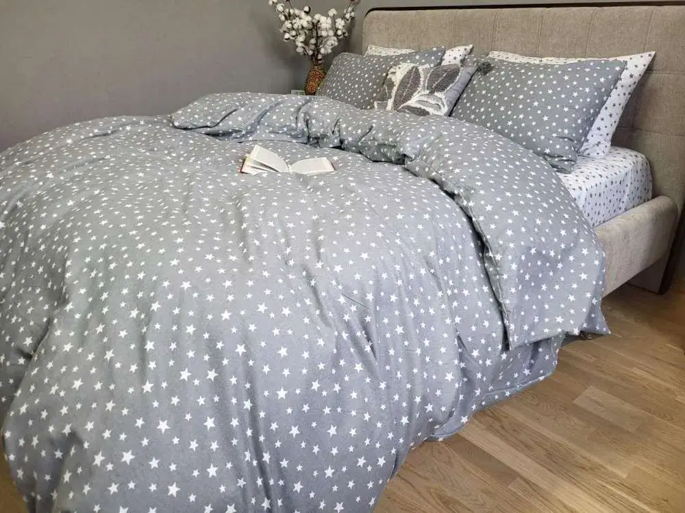 Комплект постільної білизни Зіронька сірий, Turkish flannel (7)