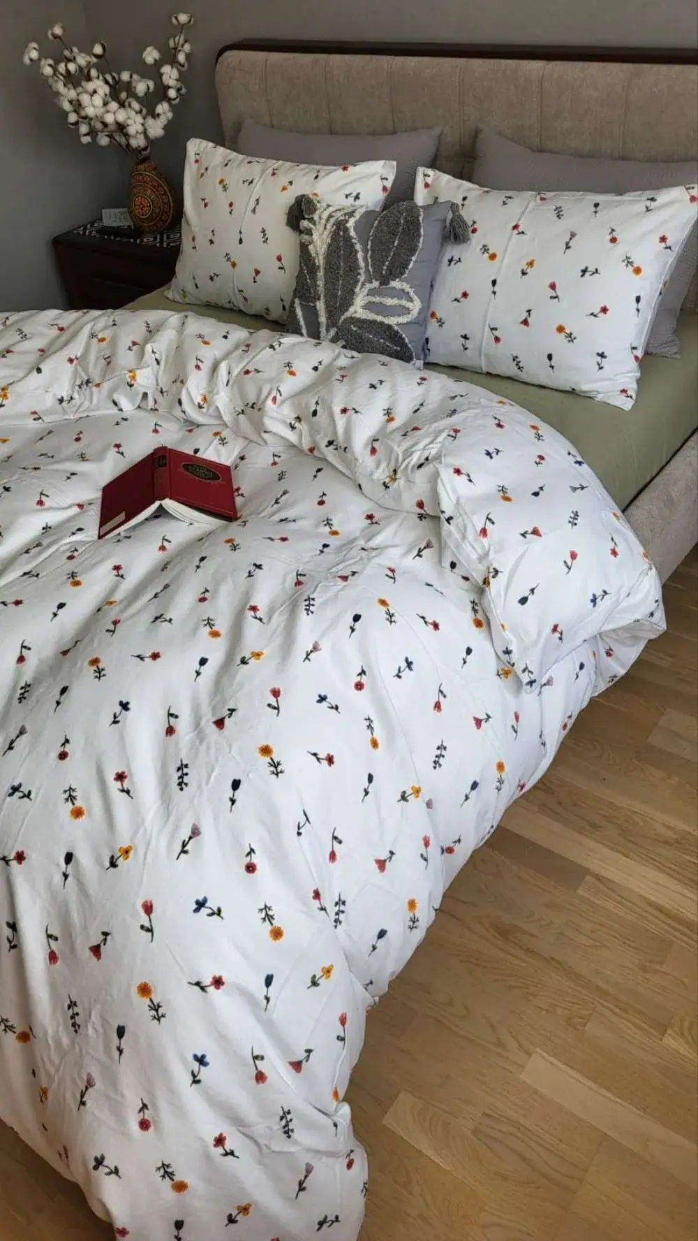 Комплект постільної білизни з фланелі Брілла/фісташка, Turkish flannel (2)