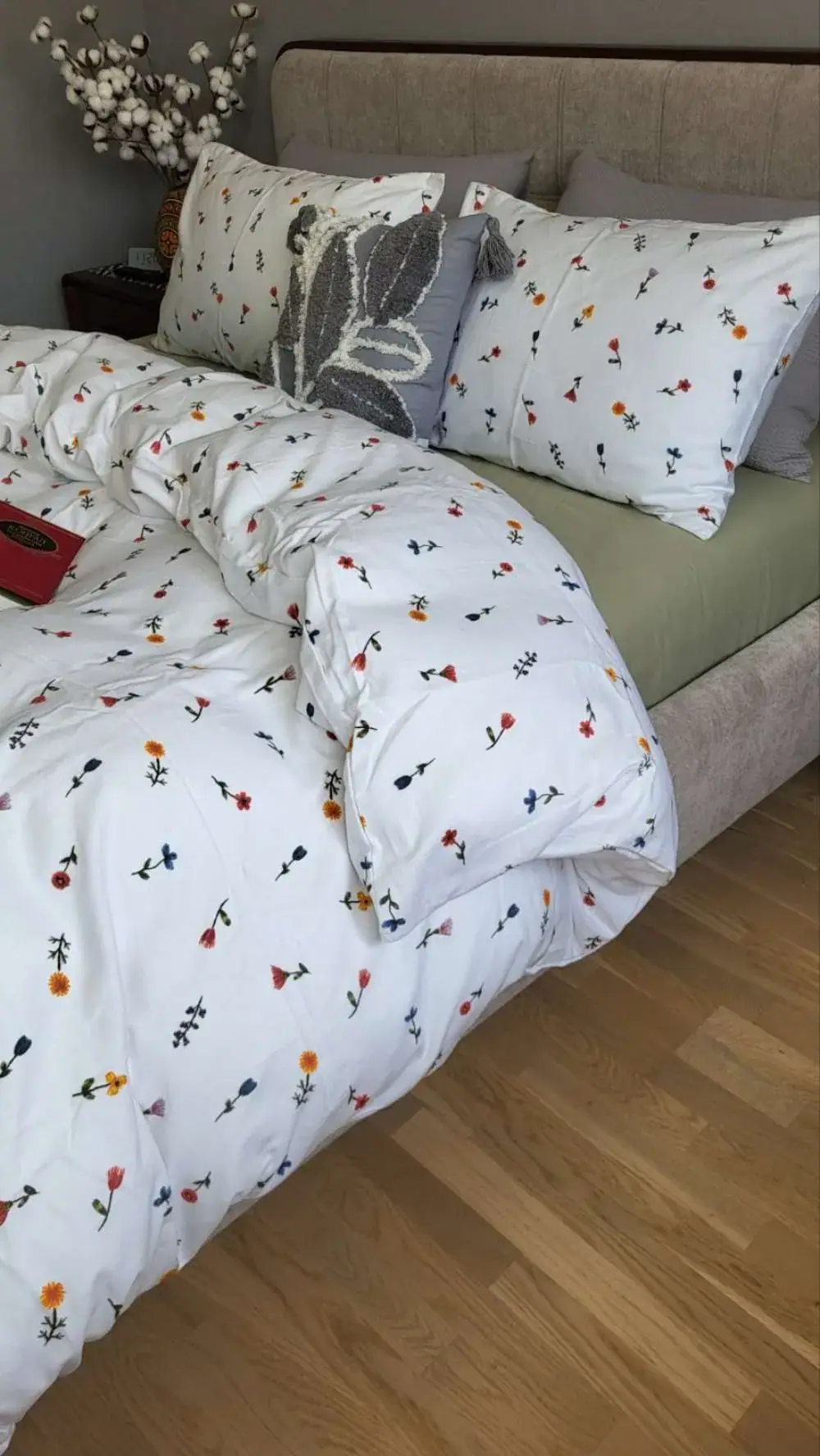 Комплект постільної білизни з фланелі Брілла/фісташка, Turkish flannel (4)