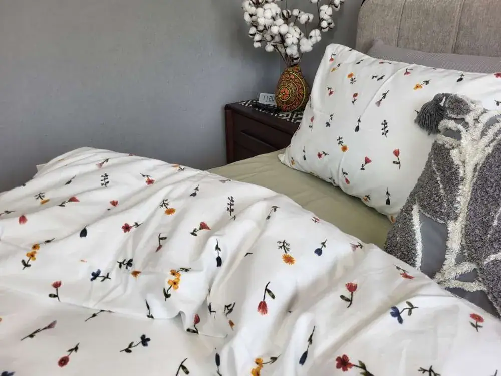 Комплект постільної білизни з фланелі Брілла/фісташка, Turkish flannel (5)