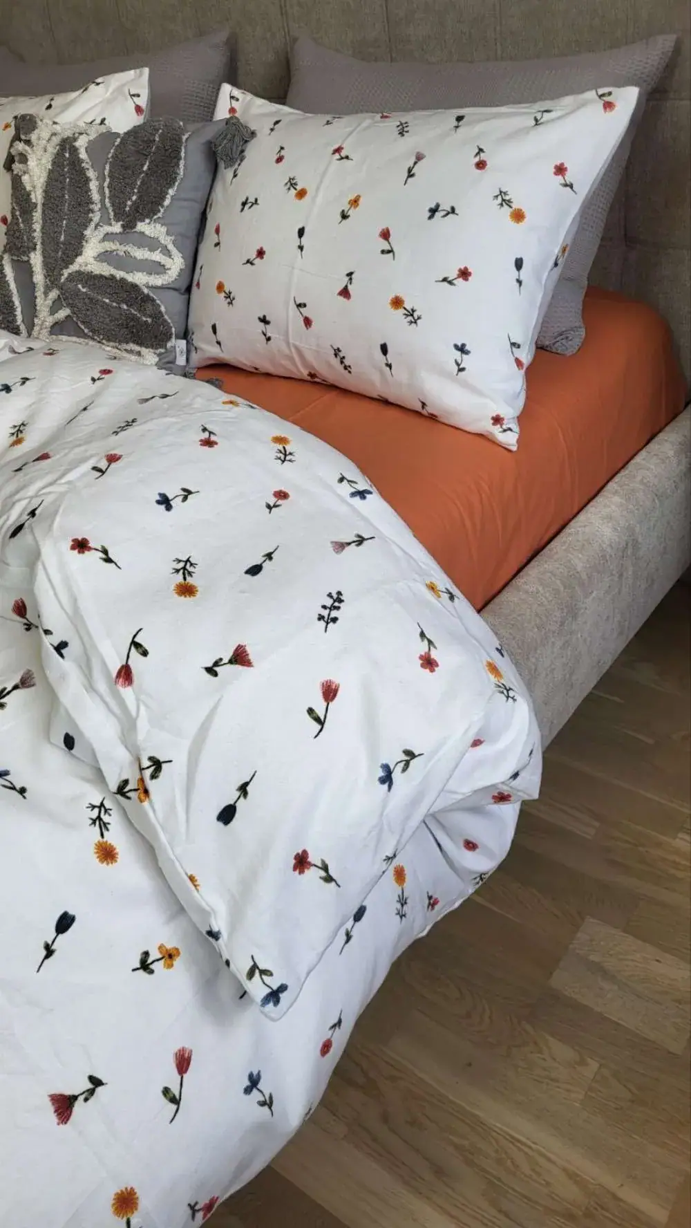 Комплект постільної білизни з фланелі Брілла/оранж. Turkish flannel (2)