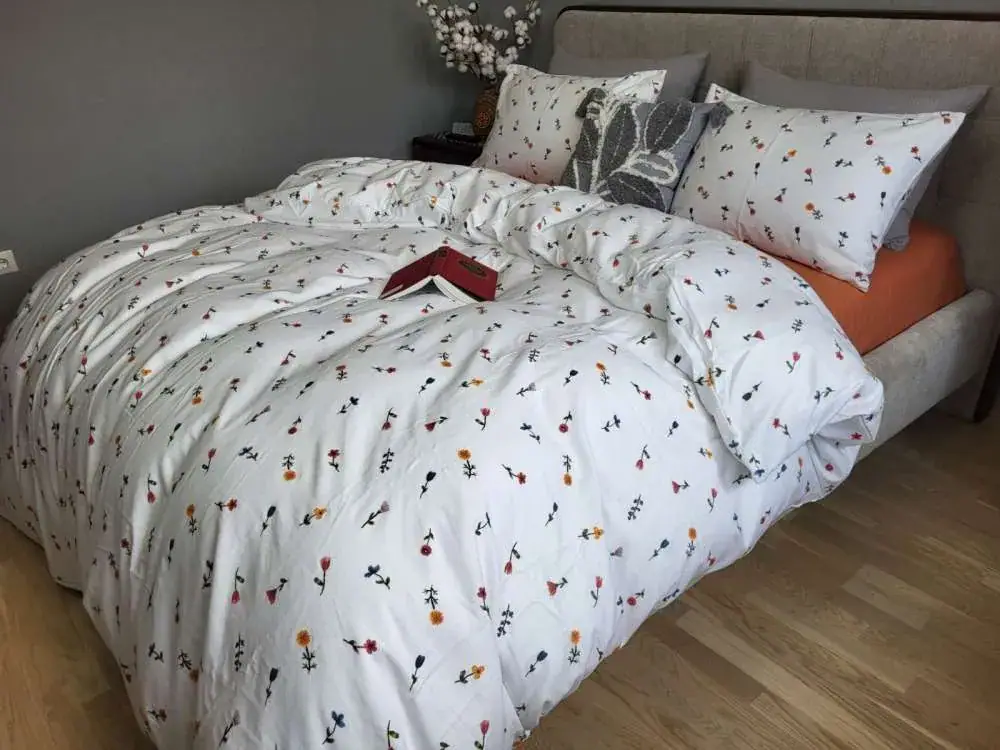 Комплект постільної білизни з фланелі Брілла/оранж. Turkish flannel (6)