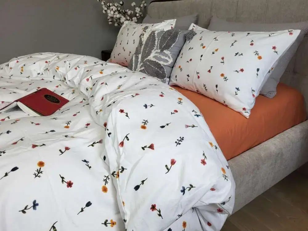 Комплект постільної білизни з фланелі Брілла/оранж. Turkish flannel (7)