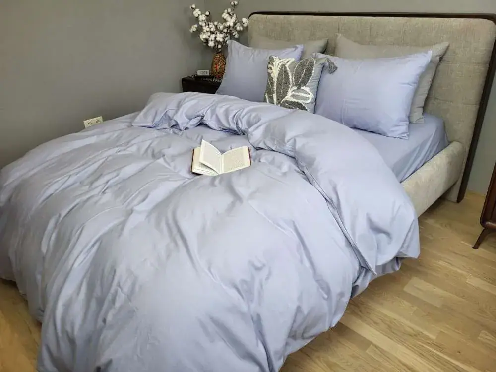 Комплект постільної білизни з фланелі Лавандовий N17936 Turkish flannel (2)