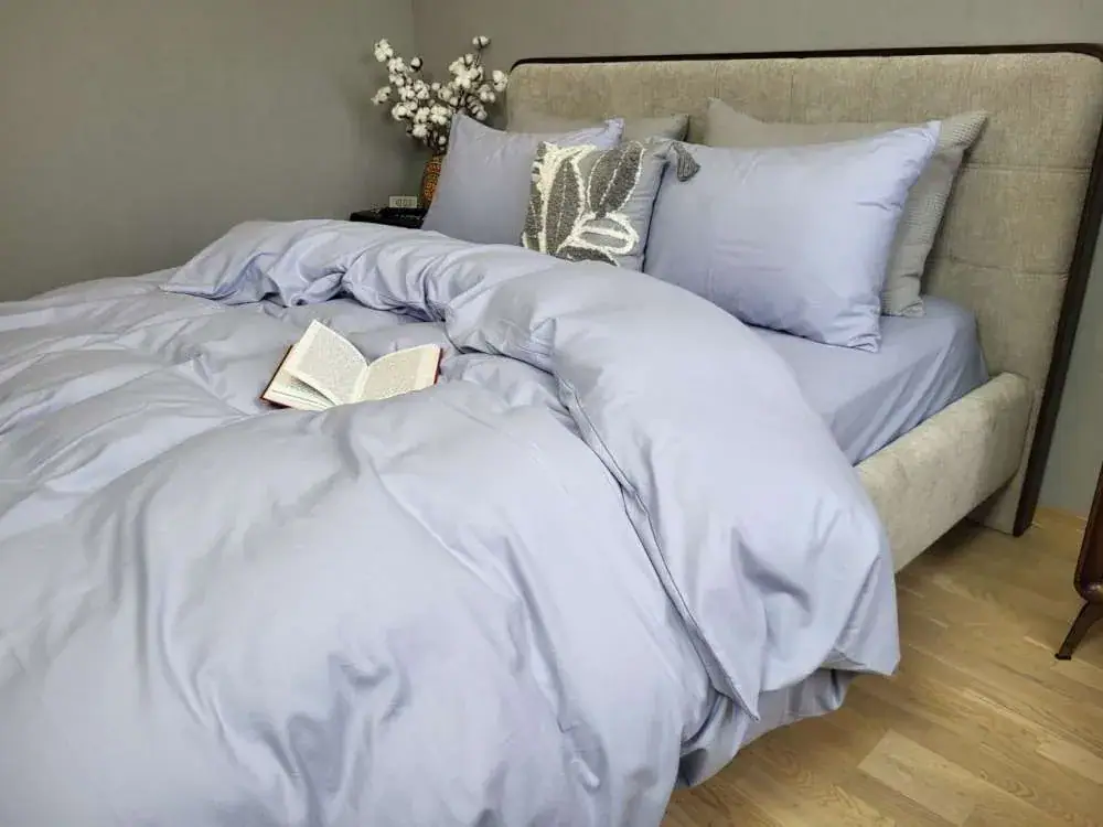 Комплект постільної білизни з фланелі Лавандовий N17936 Turkish flannel (3)