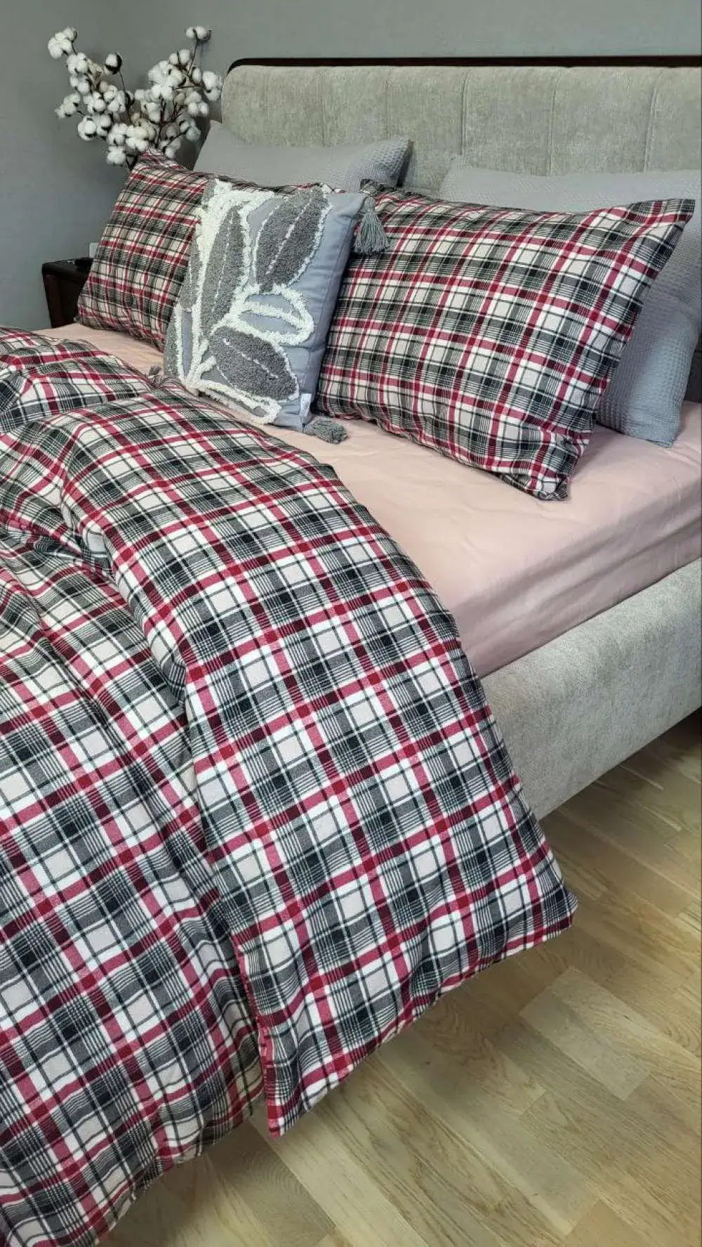 Комплект постільної білизни з фланелі Фагот/пудров., Turkish flannel (3)