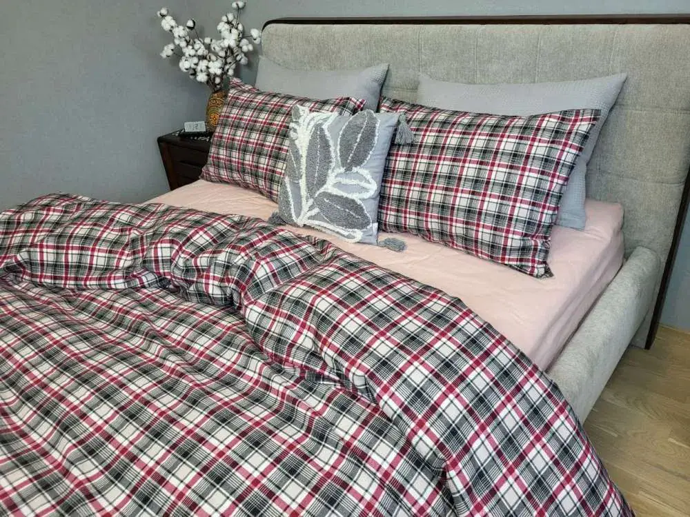 Комплект постільної білизни з фланелі Фагот/пудров., Turkish flannel (6)