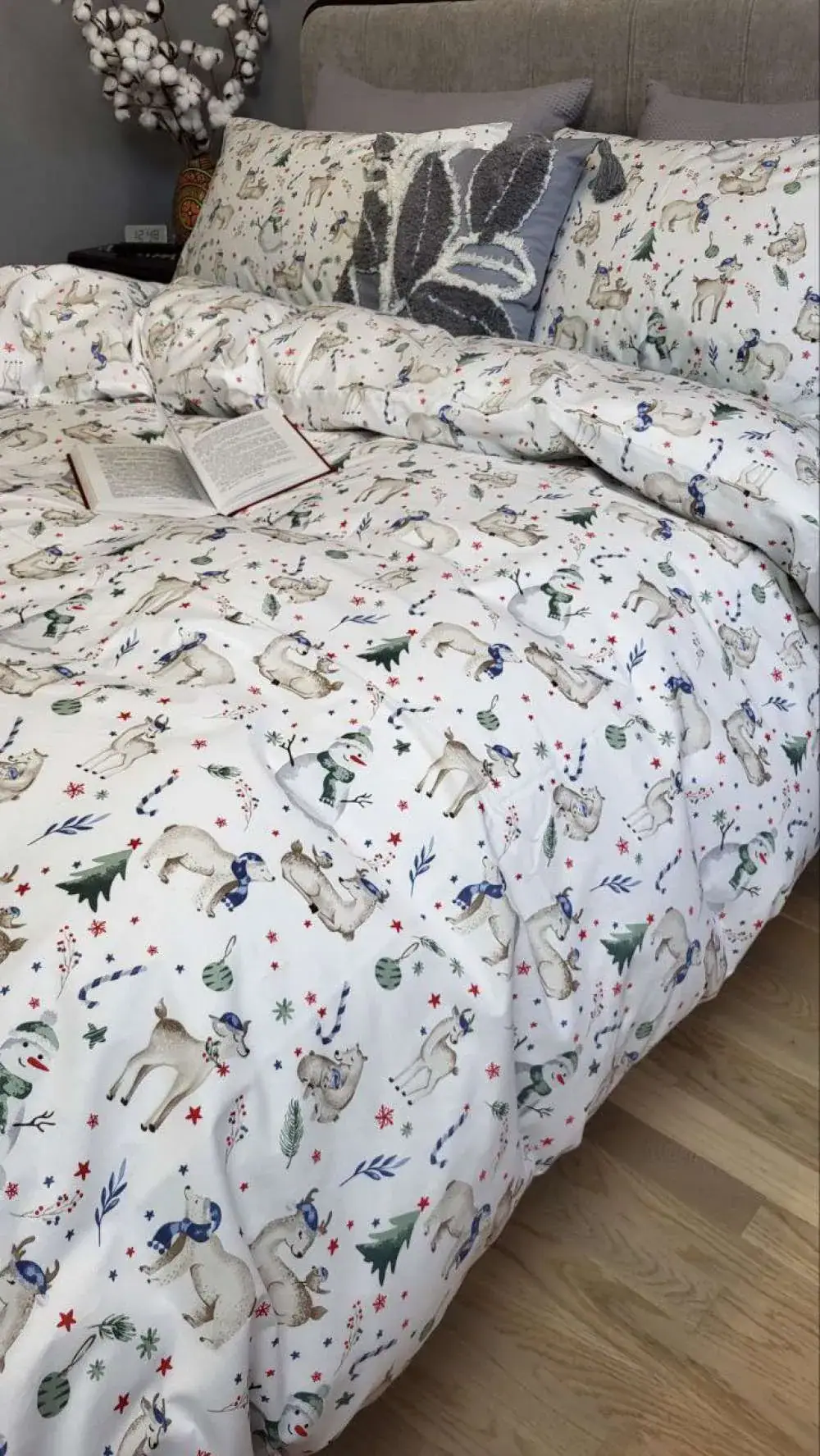 Элитное постельное белье Рождественское настроение UNO, cotton (3)