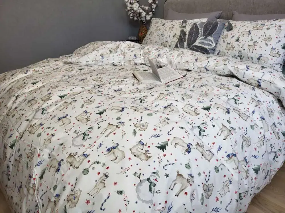 Элитное постельное белье Рождественское настроение UNO, cotton (4)