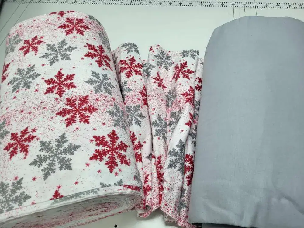 Комплект постельного белья Снежинка серый, Turkish flannel (2)