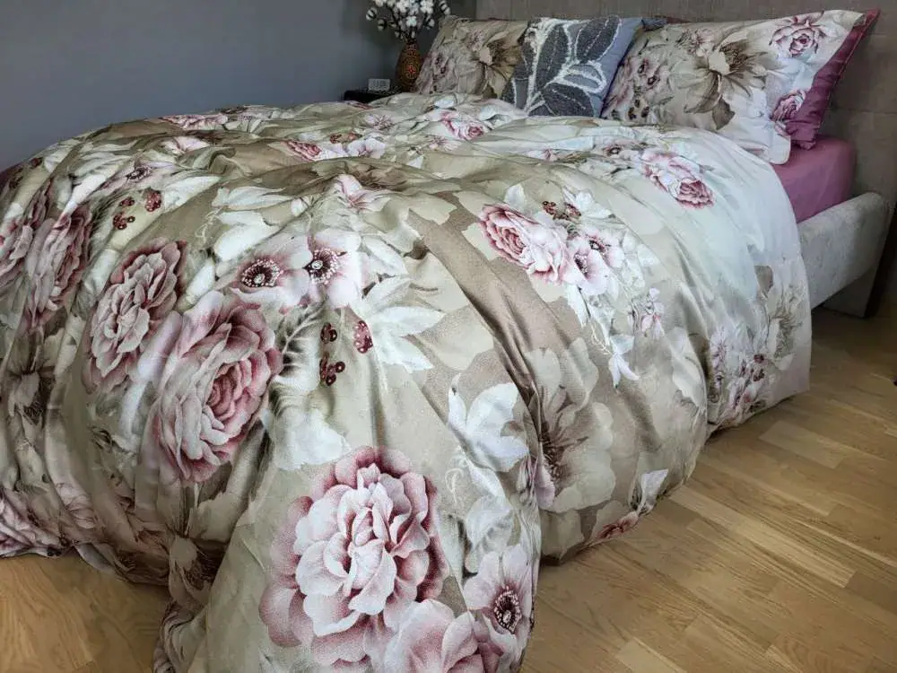 Элитное постельное белье Сатин PREMIUM, QUEEN (6)