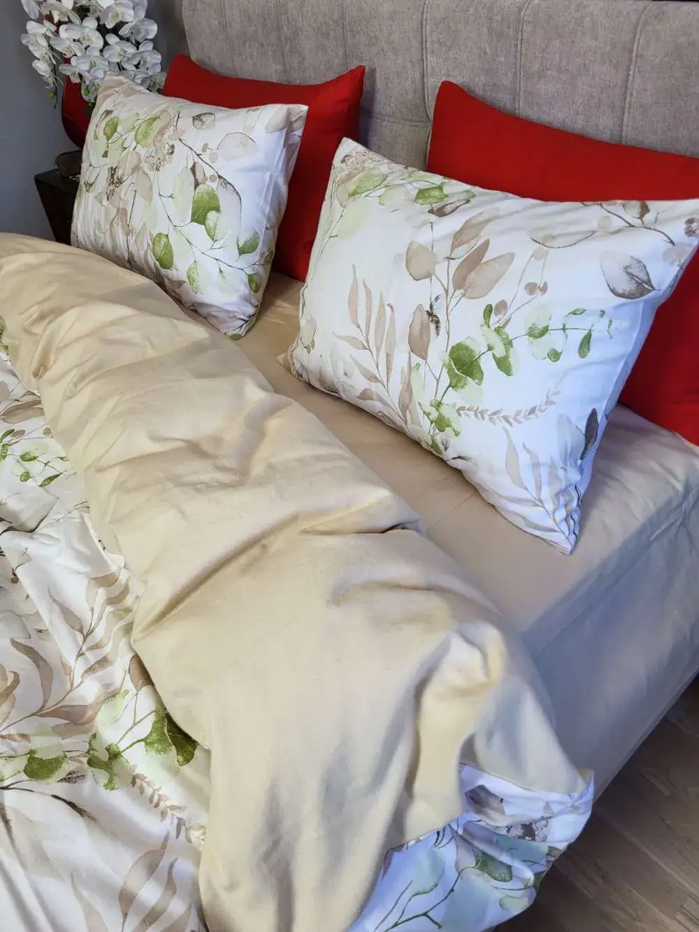 Комплект постільної білизни CAMILLA/бежевий пісок, Turkish flannel (2)