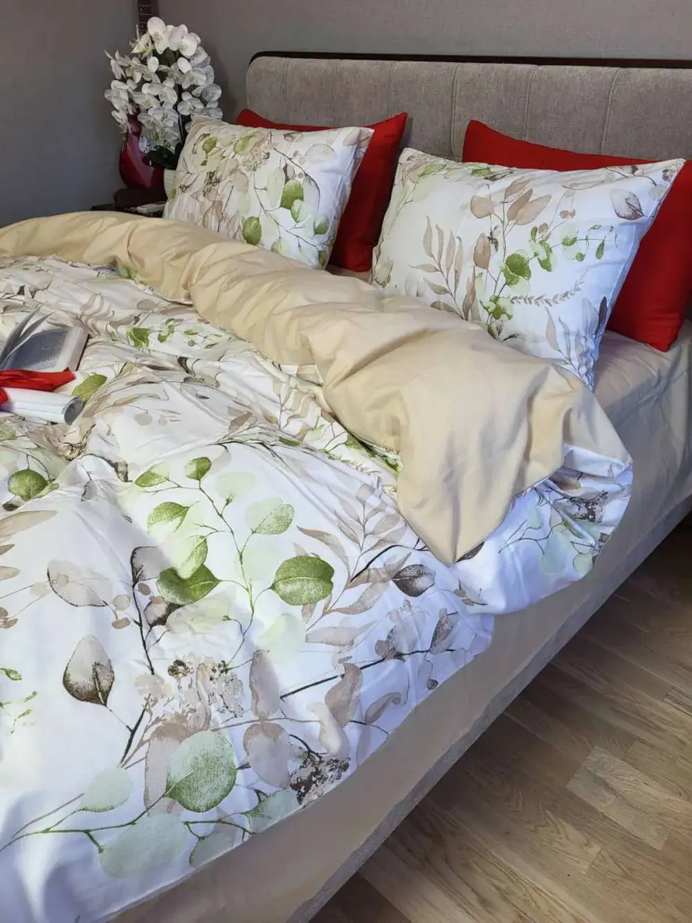 Комплект постільної білизни CAMILLA/бежевий пісок, Turkish flannel (4)