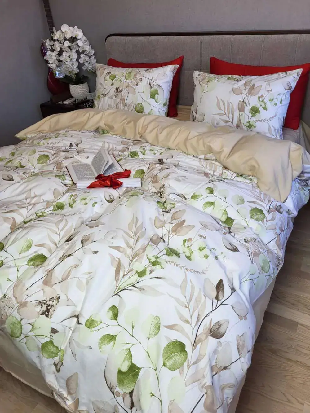 Комплект постільної білизни CAMILLA/бежевий пісок, Turkish flannel (6)