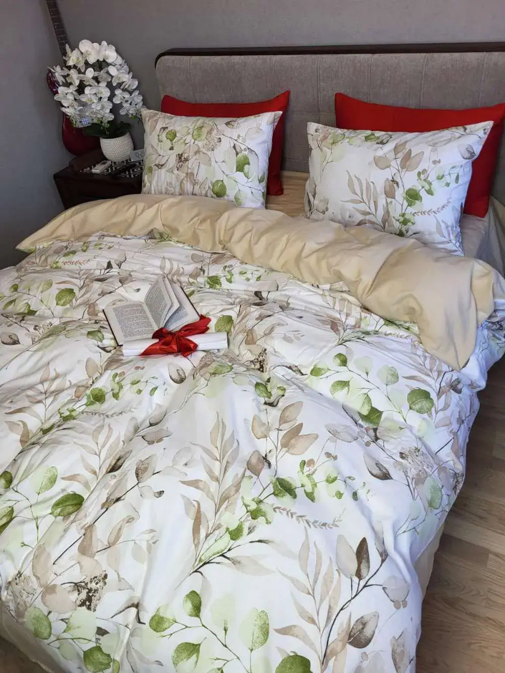 Комплект постільної білизни CAMILLA/бежевий пісок, Turkish flannel (8)