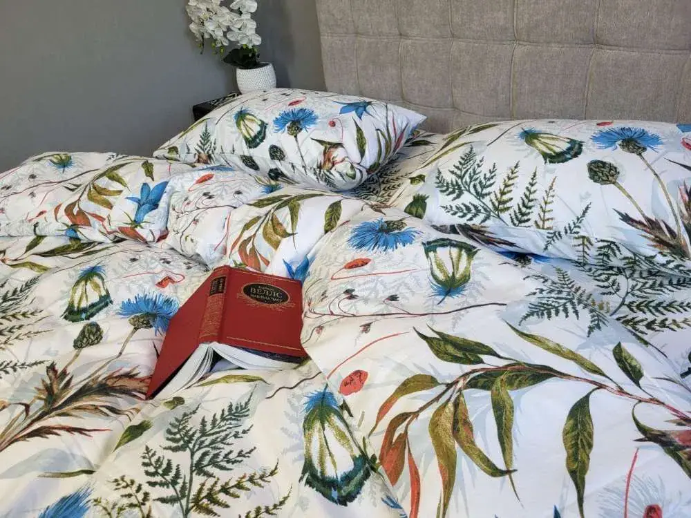 Комплект постільної білизни з фланелі Волошки, Turkish flannel (3)